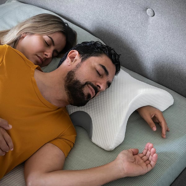Viscoelastisk nackkudde för par med ergonomisk form