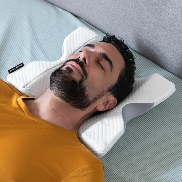 Viscoelastisk nackkudde för par med ergonomisk form