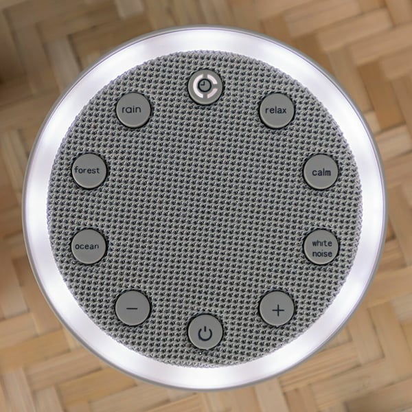 White Noise Machine med 6 forskjellige lyder og 2 lysmoduser