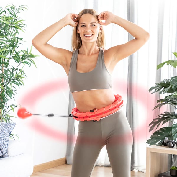 Justerbar smart fitnessbøjle med vægt- og massagefunktion