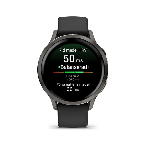 Garmin Venu 4 41mm med AMOLED-skærm, GPS og avanceret sundhedssporing - Sort
