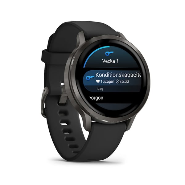 Garmin Venu 4 41mm med AMOLED-skærm, GPS og avanceret sundhedssporing - Sort
