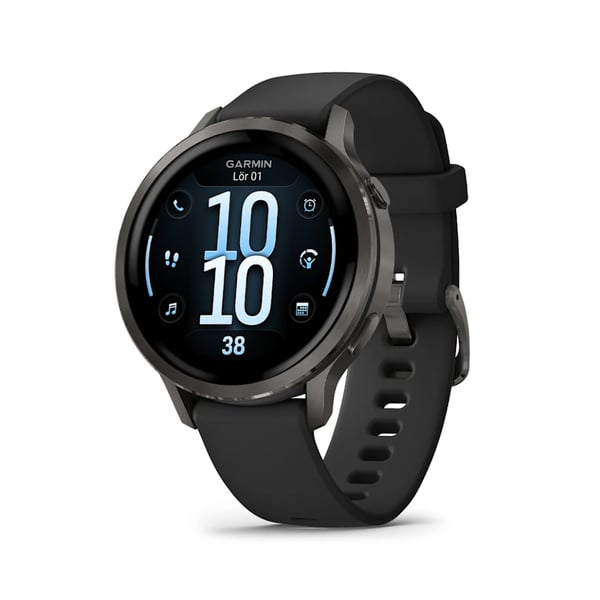 Garmin Venu 4 41mm med AMOLED-skjerm, GPS og avansert helsesporing - Svart