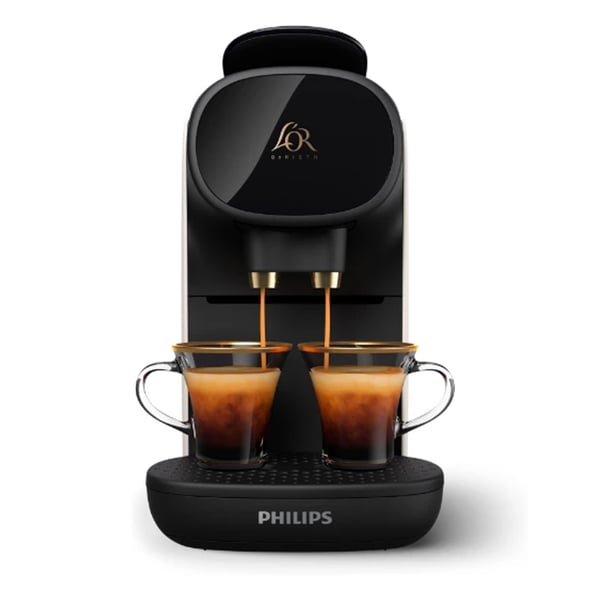 Philips L'OR Barista kapselkaffemaskine med 19 bar tryk og dobbeltbrygningsfunktion - Hvid