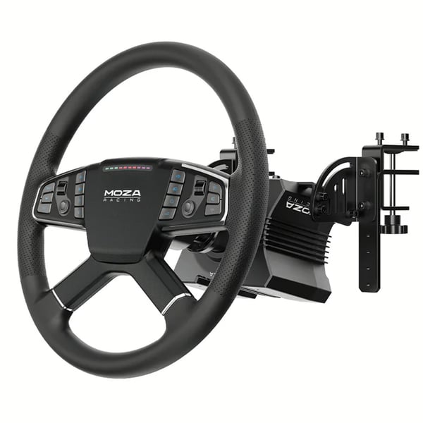 Moza RacingTruck Driving Simulator Set med 400 mm rat, force feedback og hurtig tilslutning til pc