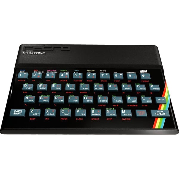 Spectrum Retro Games - spilkonsol med 48 indbyggede klassikere i 720p HD