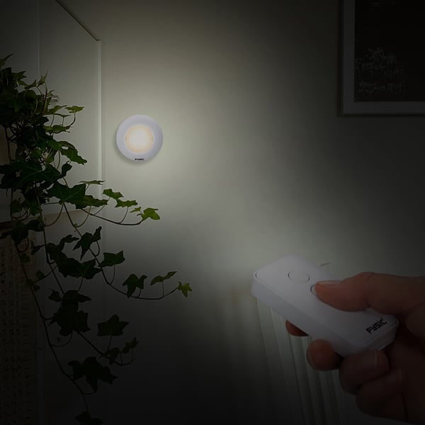 Fysic Trådløst LED-nattlys med fjernkontroll