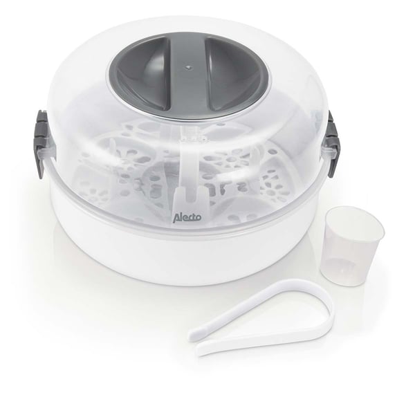 Mikrobølgesterilisator til sutteflasker med dampfunktion, rummer 4 x 150 ml