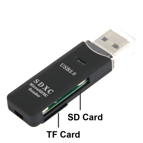 USB 3.0-kortleser for Micro-SD og SD(HC) med høy dataoverføringshastighet