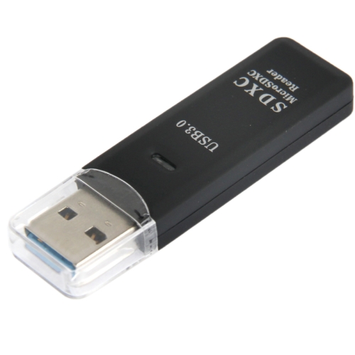 USB 3.0-kortleser for Micro-SD og SD(HC) med høy dataoverføringshastighet