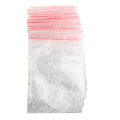 Zip-lock poser 100-pk 10 x 15 cm – gjenlukkbare poser / plastposer til småoppbevaring