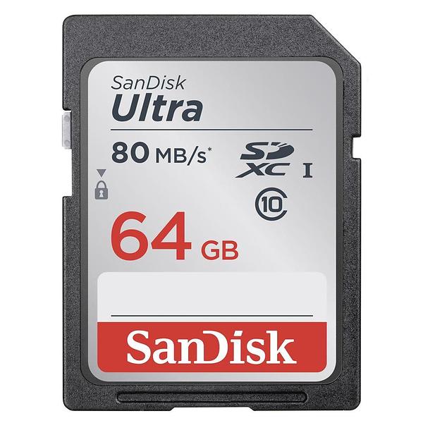 64GB SanDisk Ultra SDXC UHS-I Class 10 140MB/s