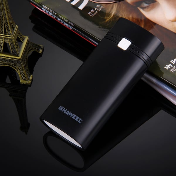 Powerbank-kabinet 5600 mAh til 2×18650-batterier