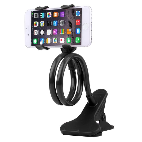Universel mobilholder med fleksibel arm og 360° rotation