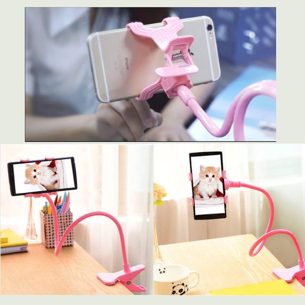 Universel mobilholder med fleksibel arm og 360° rotation