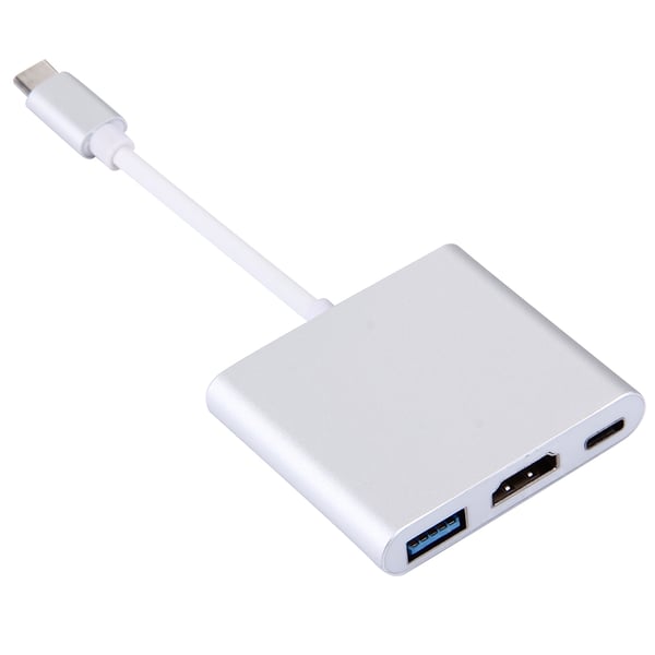 USB 3.1 Type-C-han til USB-C, HDMI og USB 3.0-hun-adapter - understøtter 4K-opløsning