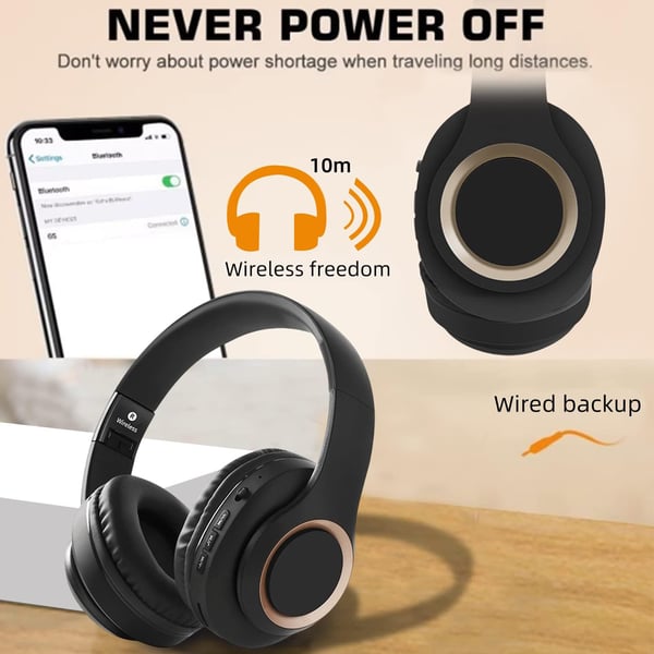 Kraftfulla bluetooth hörlurar