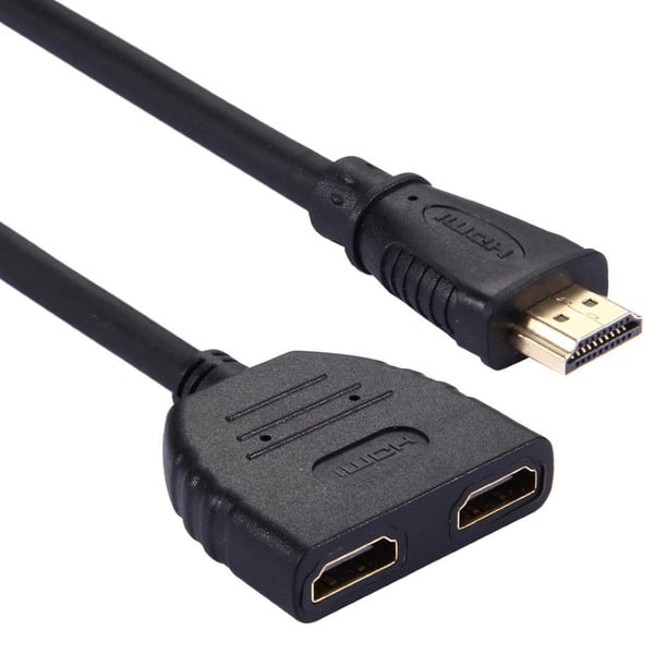 HDMI-splitter med 30 cm kabel