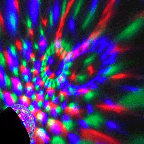 Roterende discokule - Magic Ball roterer og pulserer i takt med musikken
