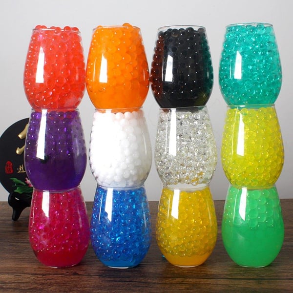Vandperler 600 stk / blå hydrogelperler / gelperler / dekorationsperler