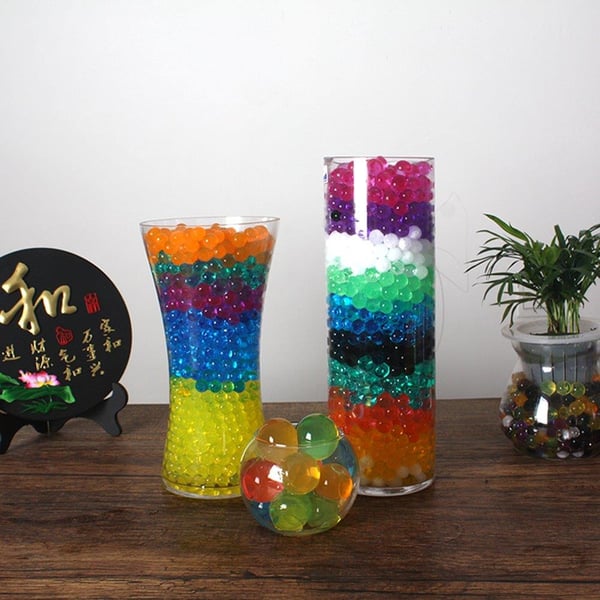 Vandperler 600 stk / blå hydrogelperler / gelperler / dekorationsperler