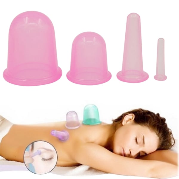 Cupping - tyhjiökupit hierontaan / selluliittikäsittelyyn 4-pakkaus