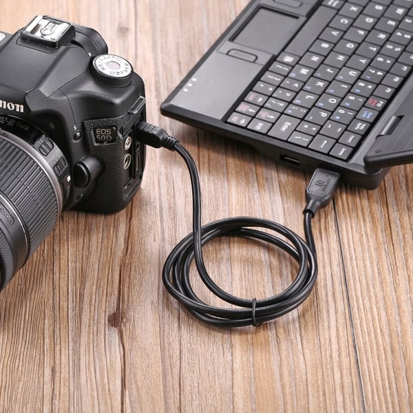 USB-kabel 1 m Mini 5-pins til Canon EOS