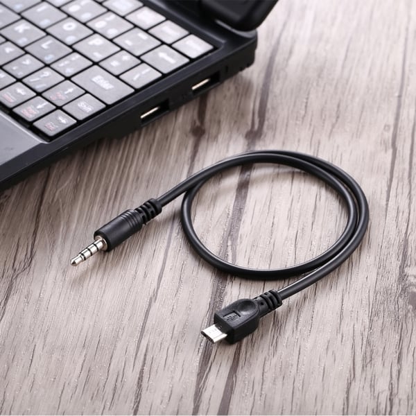 Auxkabel / ljudkabel 3,5mm till micro-USB