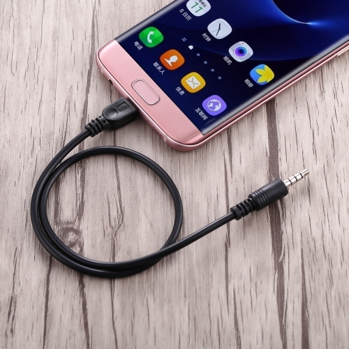 Auxkabel / ljudkabel 3,5mm till micro-USB