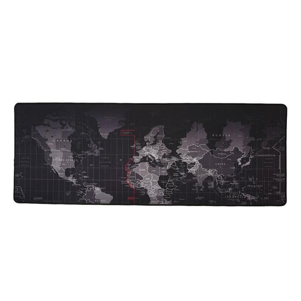 Stor musematte med verdenskart - 40x80 cm