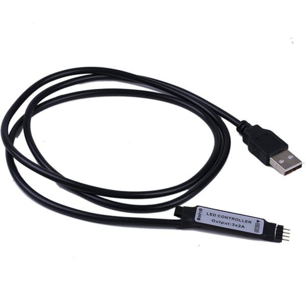 RGB LED-stripe 3 m USB med fjernkontroll – vanntett