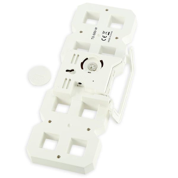 Suuri 3D-digitaalinen seinäkello / herätyskello valkoisella LED-valolla - Monitoiminen