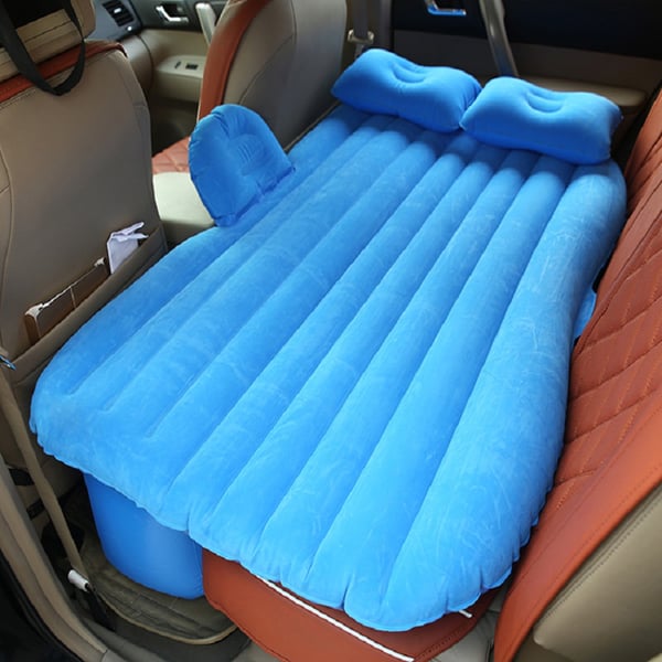 Luftmadrass med pute til baksetet i bilen