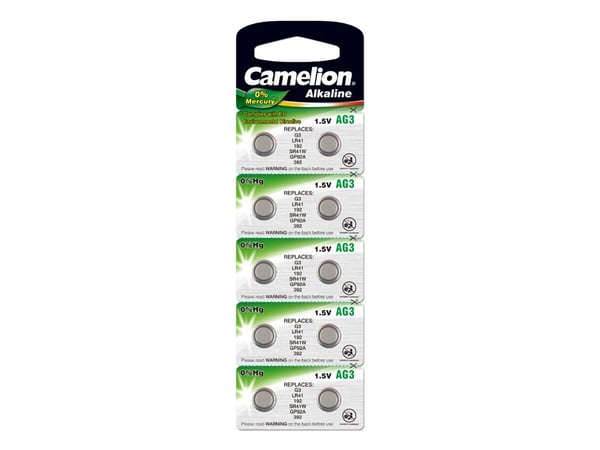 Camelion AG3 / 384 / 392 / LR41 nappiparisto 10-pack 10 kpl