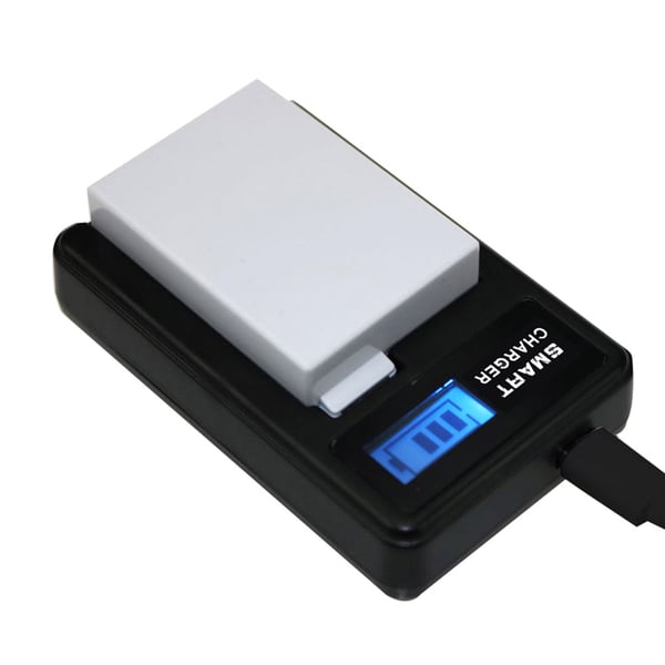 Canon LP-E8 USB-oplader med LCD-display