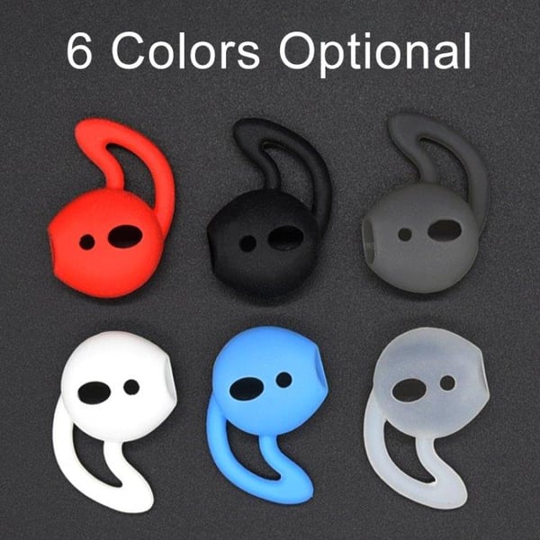 Silikonørekroker for Apple AirPods - Hvit