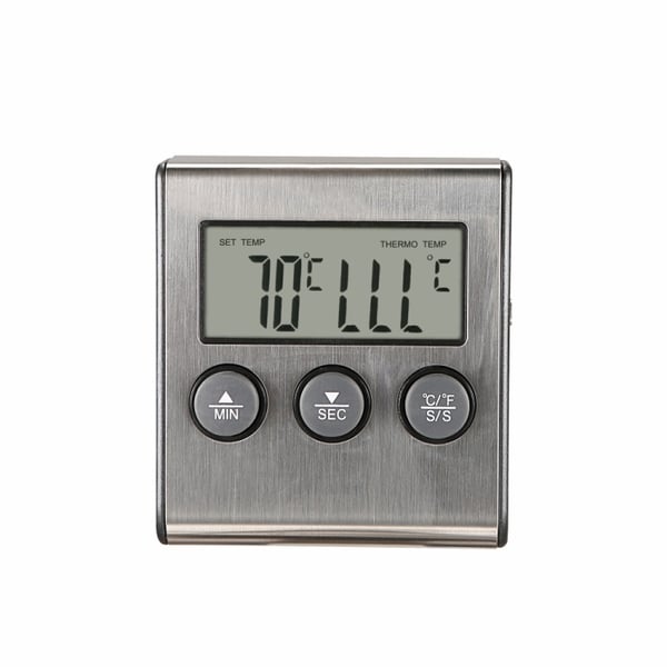 Digital Ugnstermometer / Stektermometer med timer och ljudsignal