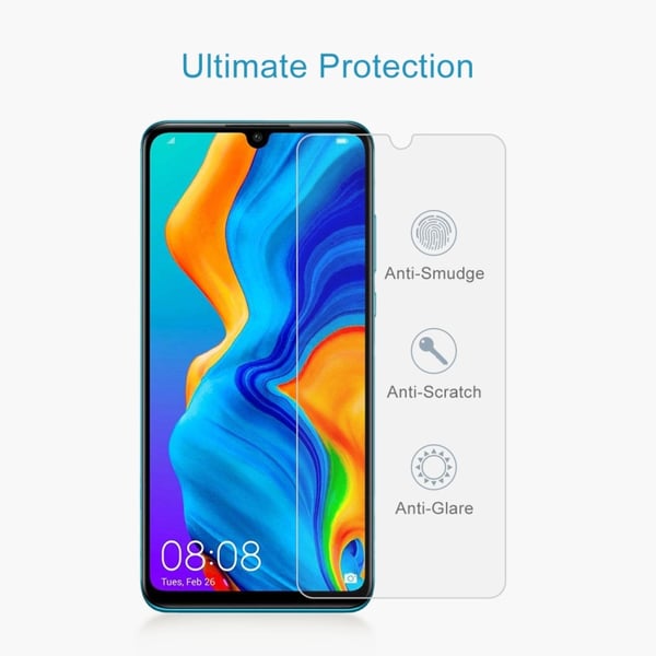 Skærmbeskytter af hærdet glas til Huawei P30 Lite