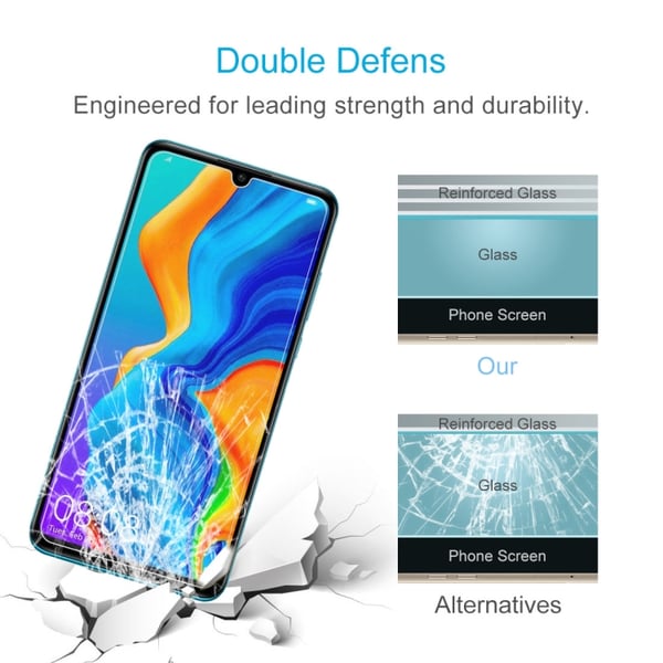 Skærmbeskytter af hærdet glas til Huawei P30 Lite