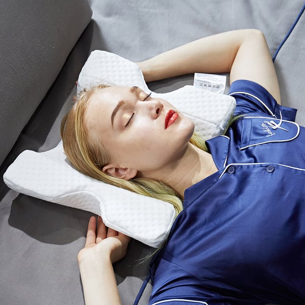 U-pude / parpude med armtunnel / memory foam-pude / armstøttepude