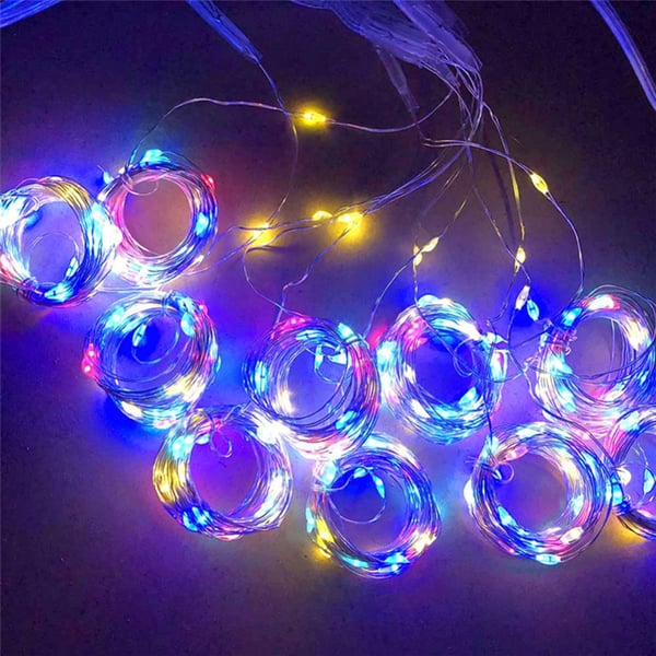 LED-gardin 3 x 3 m / lysgardin / USB-lysgardin / dekorationsbelysning med fjernbetjening