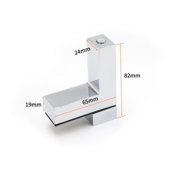 Hyllfäste 3–24 mm – 2 st klämkonsoler