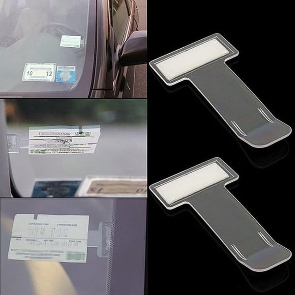 2-pak parkeringsholder / Billettholder / Parkeringsbillettholder / Billetklemme til bilen