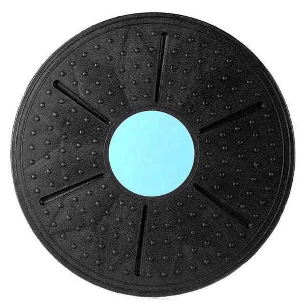Balancebræt sort/blå Ø 36 cm / vippebræt til balance og koordination / træningsbræt