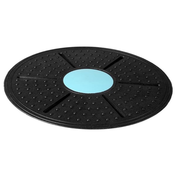 Balansplatta svart/blå Ø 36 cm / balansbräda för balans och koordination / balance board