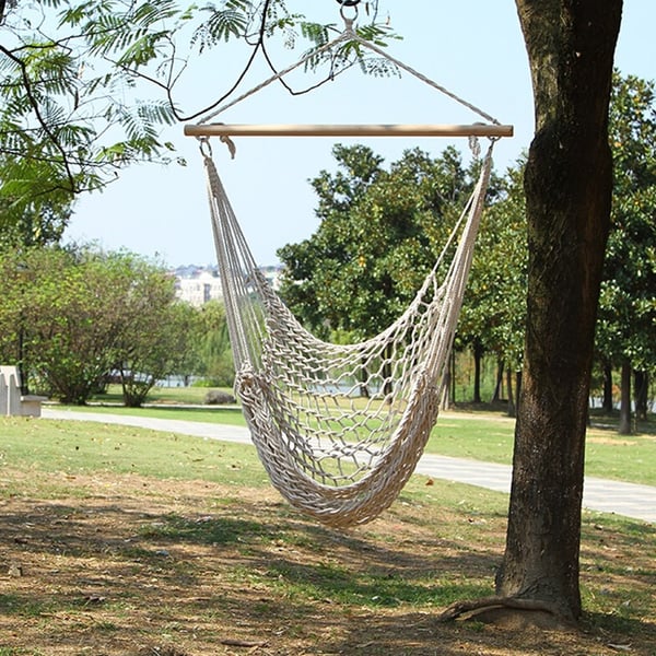 Hængestol til terrasse og have 130 x 90 cm / hængekøjestol / indendørs hængestol