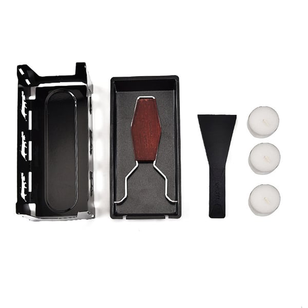 Portabelt raclette-set / mini raclette med värmeljus / raclettejärn utan el
