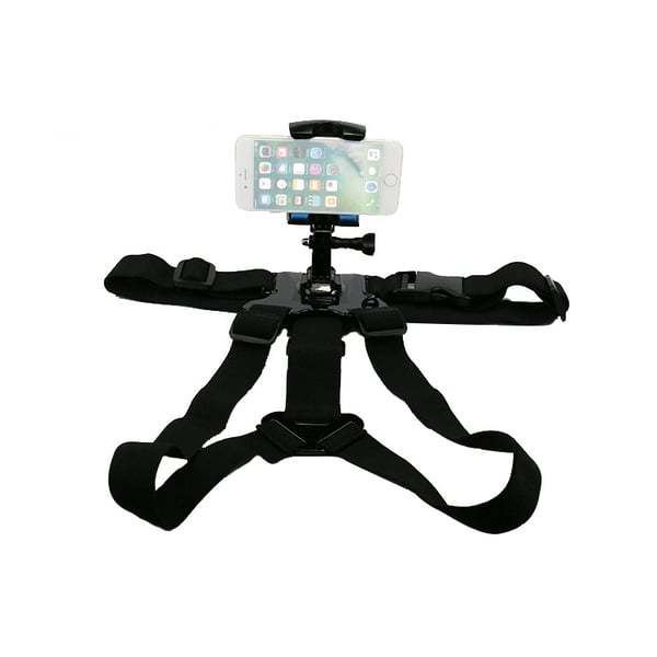 Brystsele med mobilholder for 4-6,5" smarttelefoner