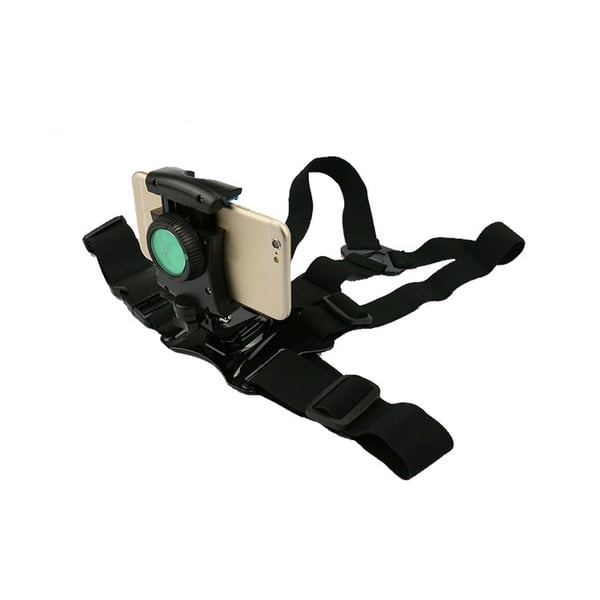 Brystsele med mobilholder for 4-6,5" smarttelefoner