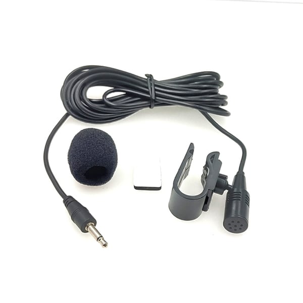 Mono-mikrofon med klips - 2,5 mm stik og 3 m kabel